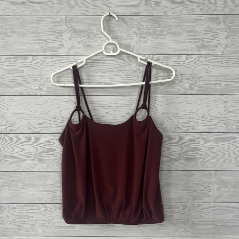 Elegant Express Burgundy Women's Top -Size Small